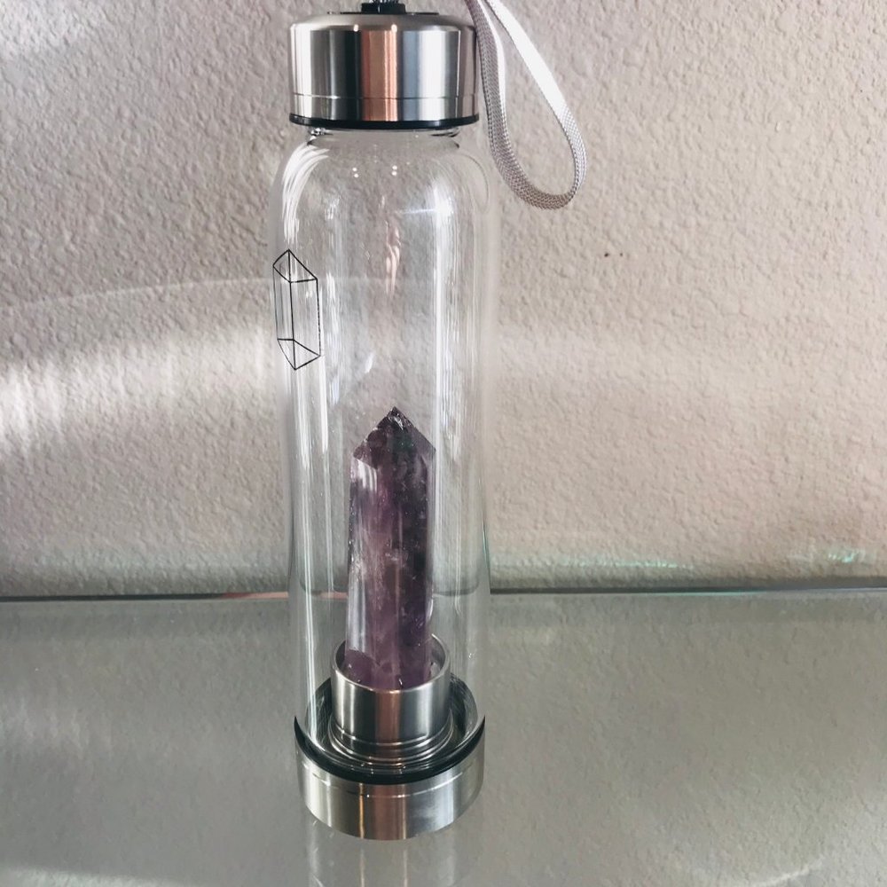 Never Used: GLACCE AMETHYST CRYSTAL-INFUSED BOTTLE